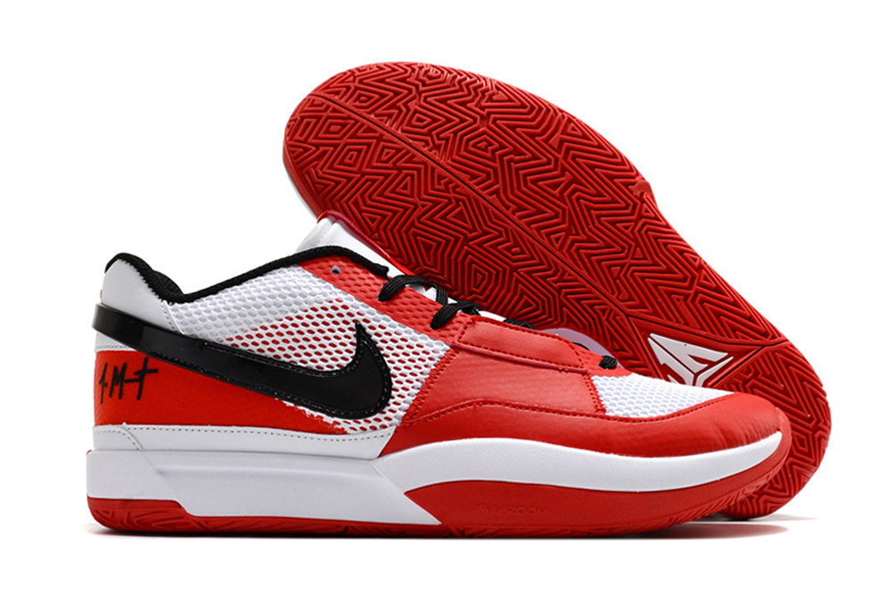 Nike Ja 1 White red black